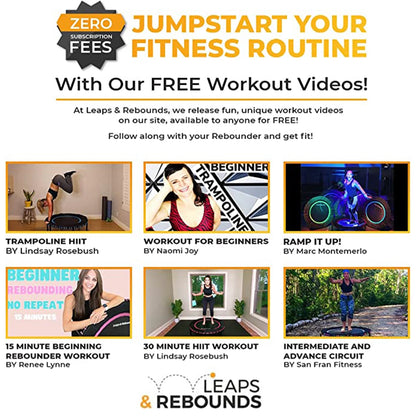48" Mini Fitness Trampoline & Rebounder for Adults, Gray