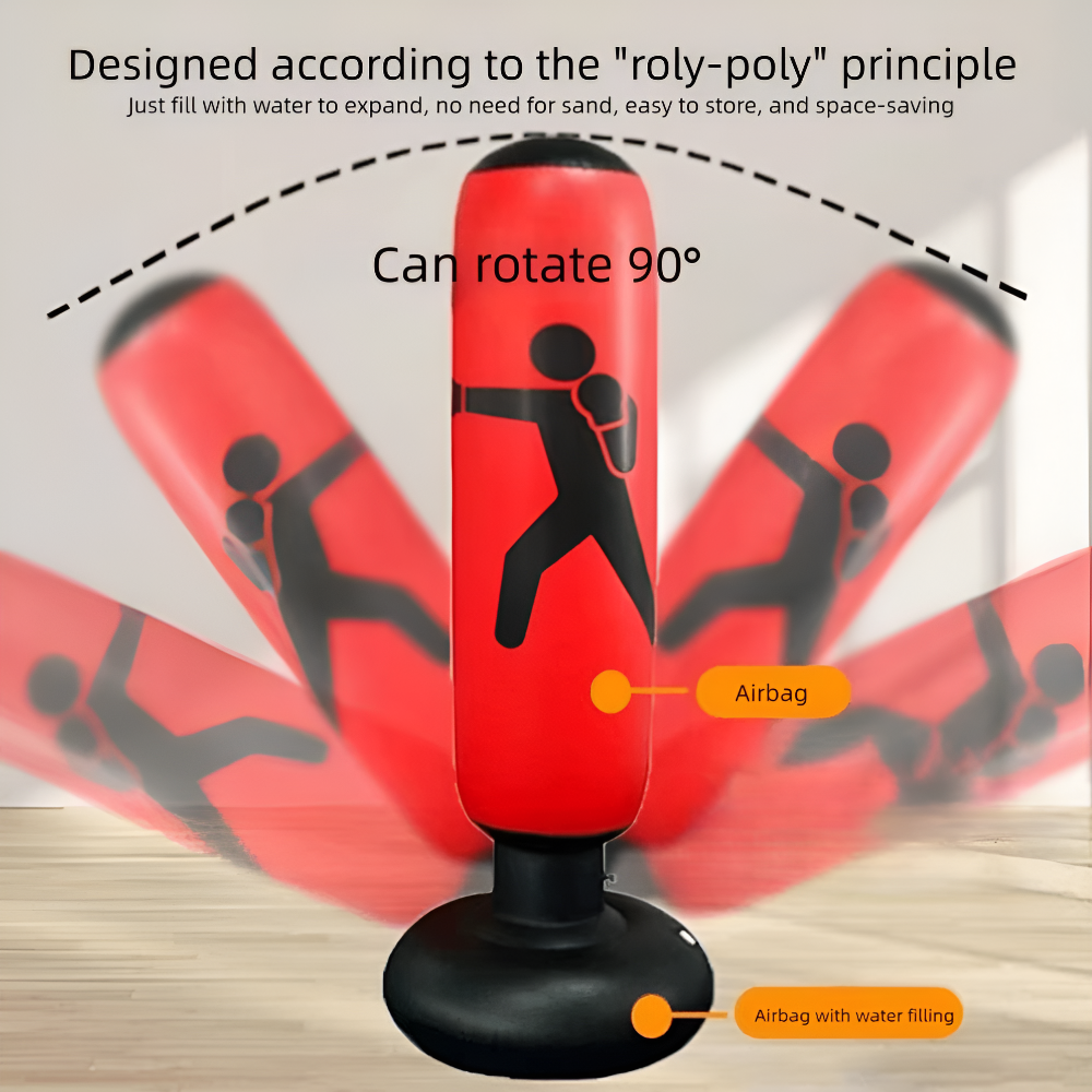 Rebound Inflatable Punching Bag for Home & Outdoor Training